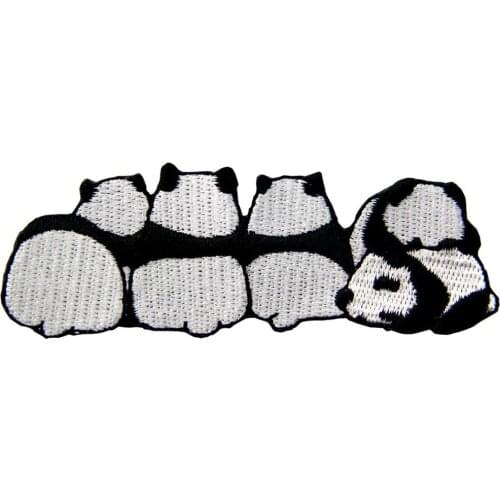Embird Embroidered Patches for Jeans Cute Panda Ceo-Friendly Handmade 3D Badge
