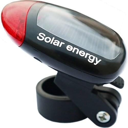 Bicycle Taillight bike Solar energy Rear light Bicycle LED Tail Safety Warning Bicycle light waterproof Light For Cycling