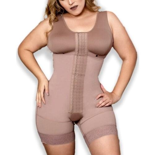 Front Closure PostpartumTummy Control Shapewear Slimming Fajas Lace Body Shaper