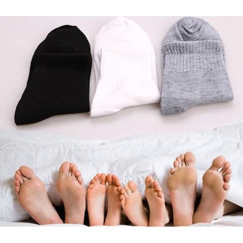 1 pair 100% Cotton Men Socks High Quality Thicken Warm Business Socks Black Autumn Winter For Male Thermal