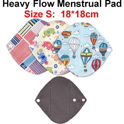 1PCS 18 x 18cm Women Feminine Hygiene Bamboo Cloth Mama Menstrual Sanitary Nappy Towel Pad Reusable Washable Panty Liner
