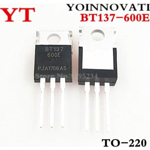 100pcs/lot BT137-600E BT137-600 BT137 TO-220 IC Best quality