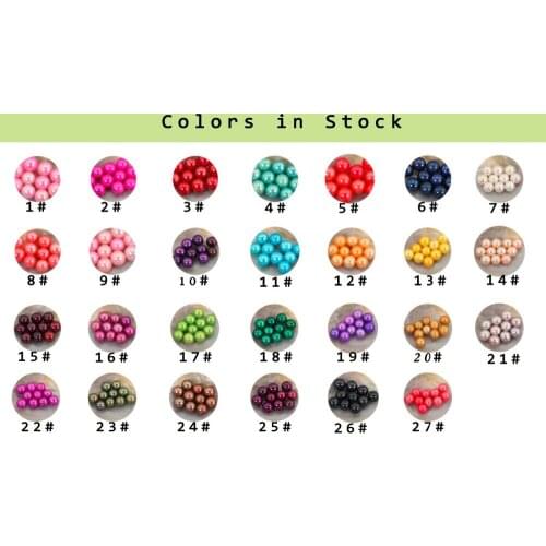 2018 Popular Colored Pearls 6-7MM Dyed Freshwater Loose Pearls Quality Round Cultured Freshwater Pearls Gift 27 Colors FP213