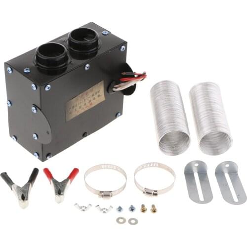 300W Dual Hole Heater Warmer Defroster Demister w/ Mounting Accessories 24V