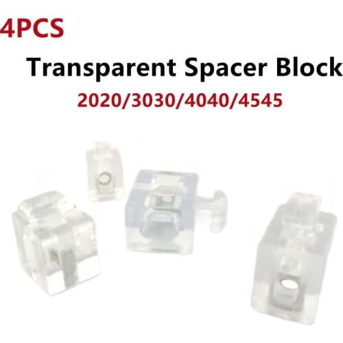 4PC 2020/3030/4040/4545 European Standard Aluminum Profile Accessories Spacer Block Partition Fixing Part Glass Connection Block