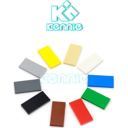 950pcs/lot Kennie Brick Parts Flat Tiles 2x4 DIY Block Toy Compatible with Other Brand Assemble Particles NO.87079