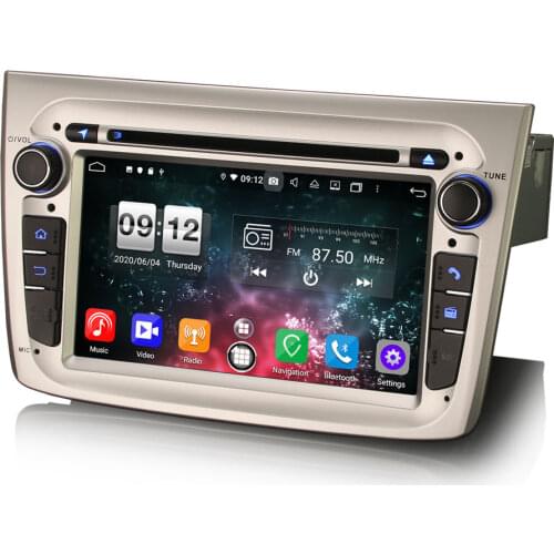 7" Android 10.0 OS Car DVD Multimedia GPS Radio System Player for Alfa Romeo Mito 2008-2019 with Built-in DSP Amplifier System