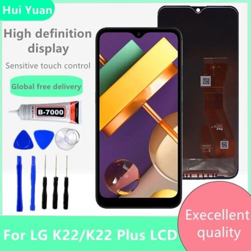 For LG K22/K22 Plus LM-K200BAW LMK200Z LMK200E LMK200 Display Touch Screen Digitizer Assembly with frame For LG K22 plus LCD