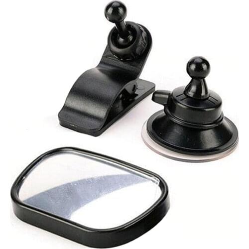 EAFC 2 in 1 Mini Safety Car Back Seat Baby View Mirror Adjustable Baby Rear Convex Mirror Baby Kids Monitor Car Accessories