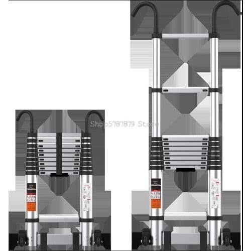 Mezzanine Electrical Straight Ladder Stair Telescopic Ladder Household Folding Aluminum Alloy 6m Project 5 Single Elevator Hangi