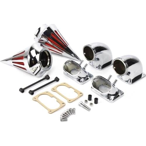 Chrome Dual Spike Air Cleaner Intake Filter Kit Motorcycle Air Cleaner For Suzuki Boulevard M109 All Years