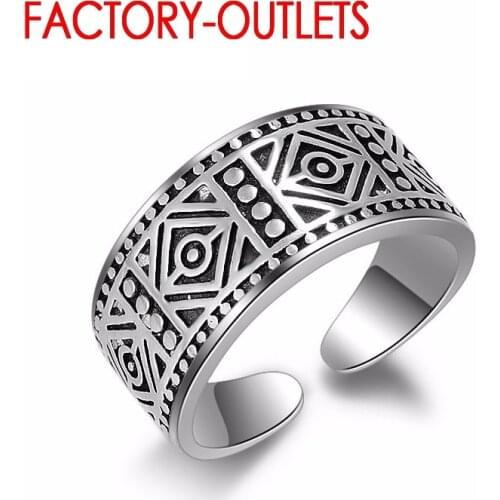 925 Sterling Silver New Arrival Engagement Anniversaty Ring Fashion Jewelry Classic Antique Style Women Girls Wholesale
