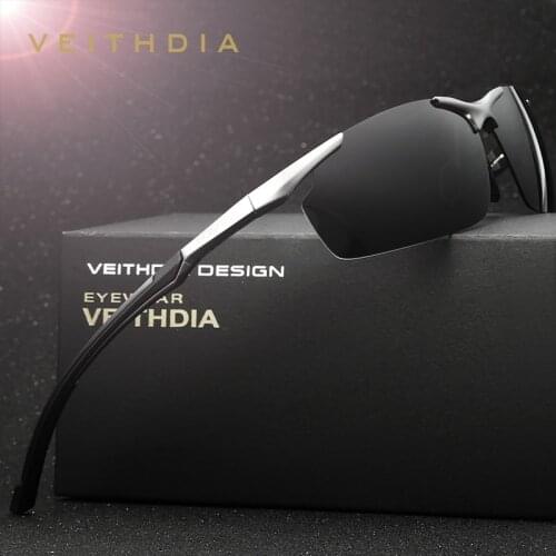VEITHDIA Brand Mens Aluminum Magnesium Sun Glasses HD Polarized UV400 Sun Glasses oculos Male Eyewear Sunglasses For Men 6592