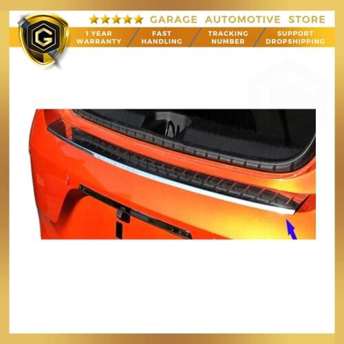 For Renault Clio 5 Stainless Steel Chrome Rear Bumper Sill 2019 and Above