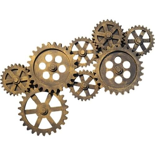 Retro Industrial Style Loft Gear Combination Wall Hanging Bar Net Coffee Restaurant Gear Wall Decoration Wall Decoration Pendant