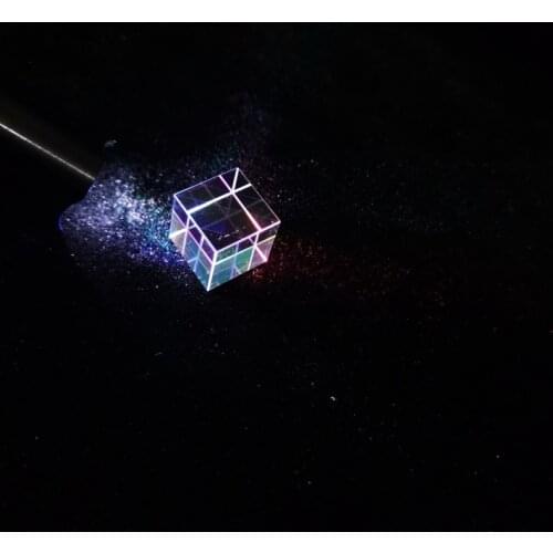 Optical Prism Color Prisms Rainbow Glass K9 Crystal Light Cube Large Size Four-Sided Bright Light Science Experiment Tool Gift