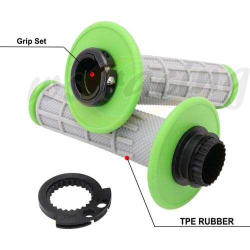 Motorcycle Pair Handles Handlebar Grips Lock-on For Kawasaki KX250F KX 250F KX250 KX450F KX 450 F KX450 KLX450R 2008 2009
