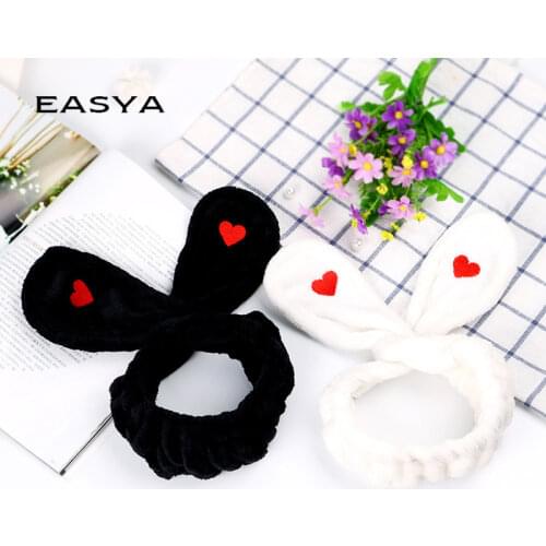 EASYA New Fashion Cute Big Ear Headband Comfortable Wash Face Elastic Hair Holder Hairband Women Girls Hair Accessories