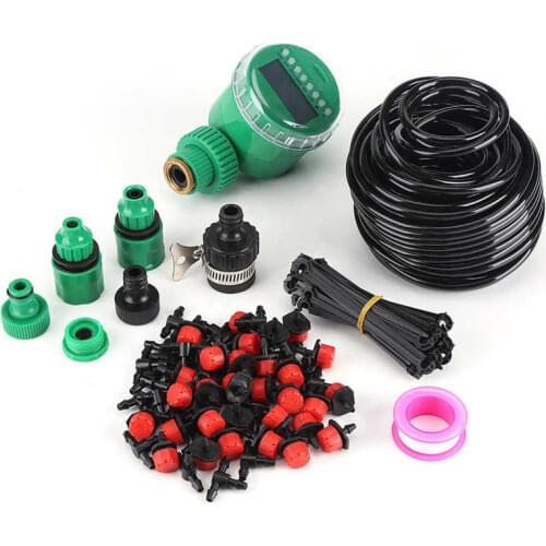 25m Plant Self Watering Garden Hose DIY Micro Drip Irrigation System with Timer Kits Greenhouse irrigator System Watering Hose