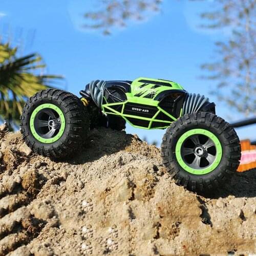 Transform Four Wheel Drive 4WD RC Car Toy Climber Truck 2.4G Rechargeable Off-Road Crawler Vehicle Double Sided Stunt