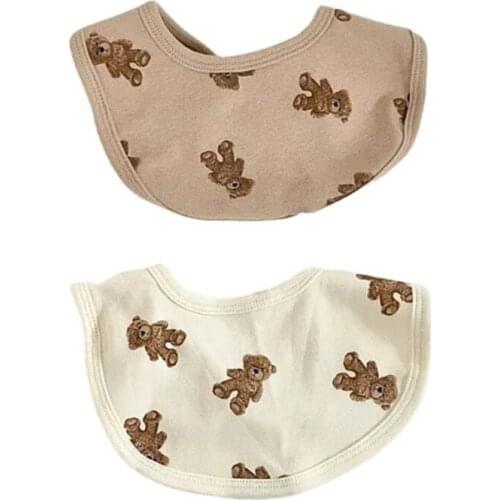 Practical Soft Baby Saliva Boys Girls Feeding Cotton Bandana Bibs Protect Teething Baby Free from Cheek Neck & Chin Rash H3CD