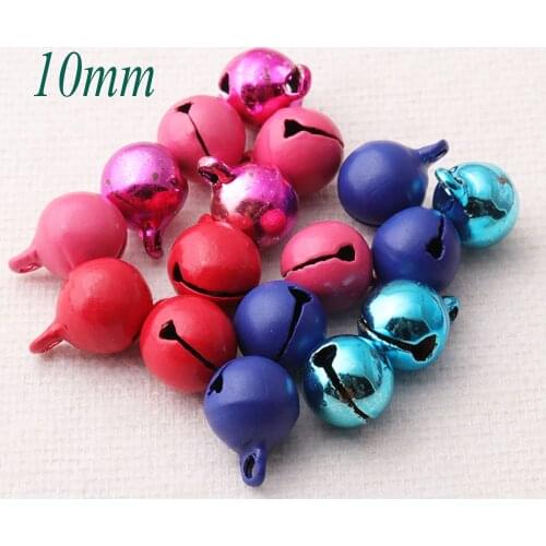 10-100 Pcs Jingle Bells Pendants Hanging Christmas Tree Ornaments Christmas Decorations Party DIY Crafts Accessories-10MM