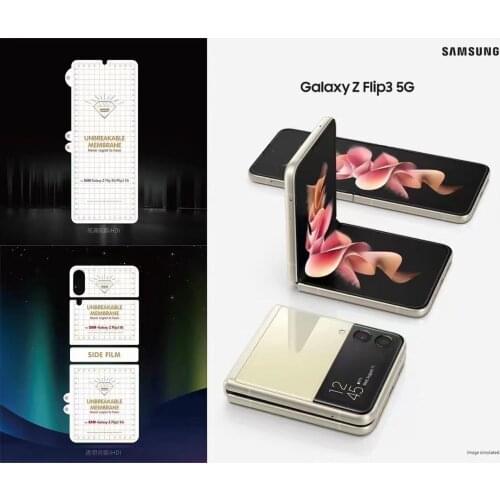 20pcs For Samsung Galaxy Z Flip 3 Clear Soft hydrogel Film Full Cover Screen Protector front & back
