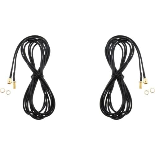 2x WiFi Antenna RP-SMA Extension Coaxial Cable Cord for Wi-Fi WLAN Router#1