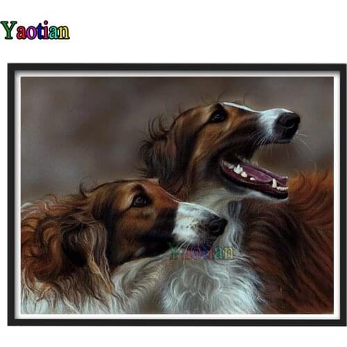 5D DIY Diamond Painting Whippet dogs Pictures Of Rhinestones Full Square/Round Diamond Embroidery Animal Mosaic Home Decor