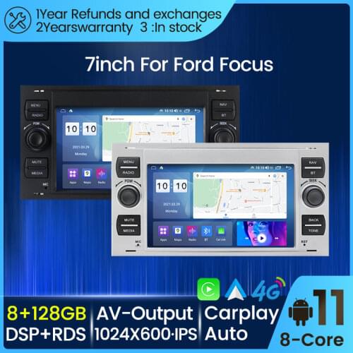 MEKEDE 32G 2Din Car Radio Android Car Radio GPS Navigation Multimedia Player For Ford Focus 2 Mondeo S C Max Kuga Fiesta Fusion