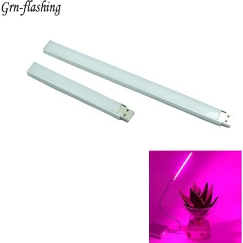 DC 5V Mini portable USB LED Plants Grow Light for flowers seeding Fruit tree vegetable Flexible Extender red blue plants Lamp