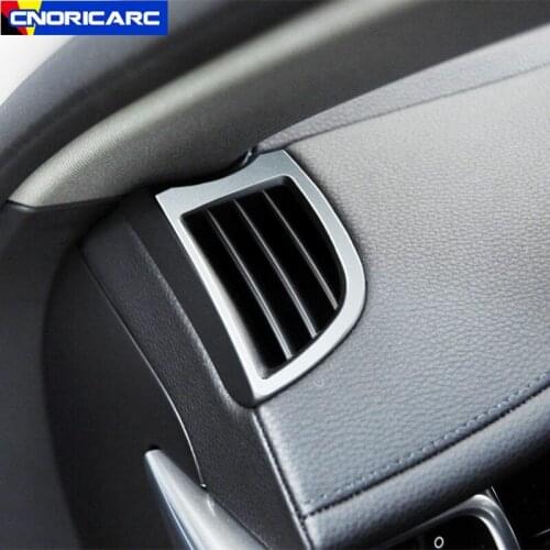 Car Dashboard Air Conditioning Outlet Frame Decoration Sticker Trim For Porsche Panamera 2010-16 Aluminium Alloy Accessories