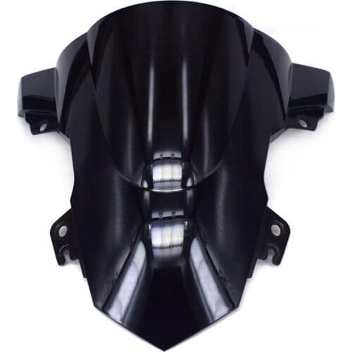 For-BMW S1000RR 2015-2018 ABS Smoke Black Double Bubble Windscreen Windshield