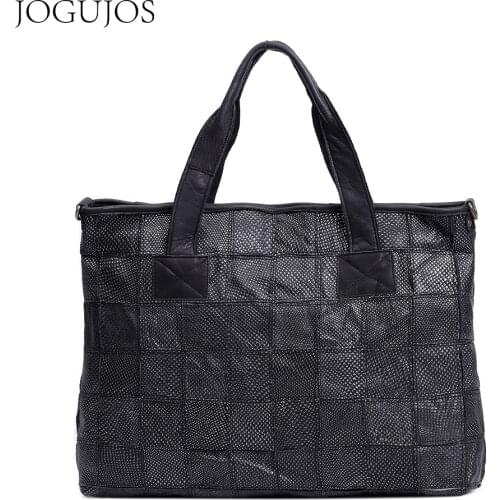 JOGUJOS Women Daily Shopper Large Capacity Tote Bag 2021 Fashion Serpentine Shoulder Bags Leather Brand Crossbody sac de luxe