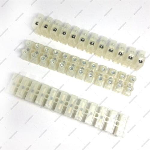10 pcs/lot Wire 2/3/4/5/12 Position Barrier Terminal Strip Block 450V 30A 22-10 AWG pitch 10.0 mm