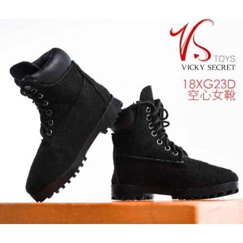 Mnotht 1/6 Female Male Soldier Figure 18XG022 18XG023 Leather Hiking boots high heel shoes empty inside for 12inches figure body