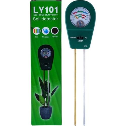 M4YD Soil Moisture Meter 3 in 1 Fertility Water PH Test Meter Soil Test Kits Soil Fertility Meter for Garden/Lawn/Outdoor