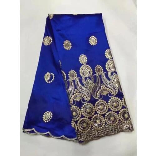 Multi Color African George Lace Fabric With Sequin Lace Nigerian George Wrapper High Quality African George Fabric For Dress 5yd