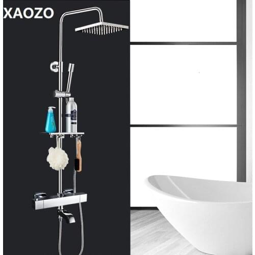 Bathroom Shower Set Head Bath Shower Mixer with Hand Shower Faucet Rainfall Shower Rain Waterfall Brass Shower Faucets Set