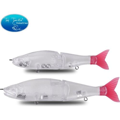 Unpainted DIY swimbait fishing lure jointed baits artificial CF LURE slow sinking Topwater floating Freshwater Saltwater Bass