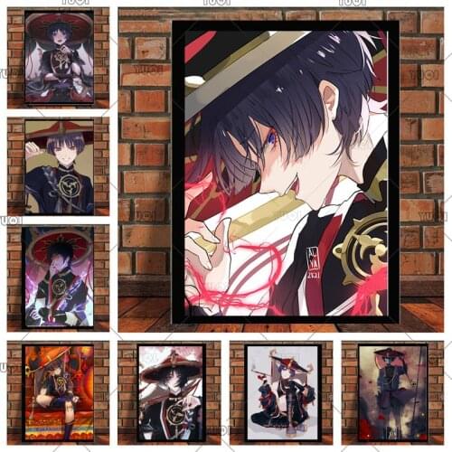 NEW Anime Genshin Impact Scaramouche Poster Wall Art Mural Poster Bedroom Home Decoration HD Print Canvas Painting