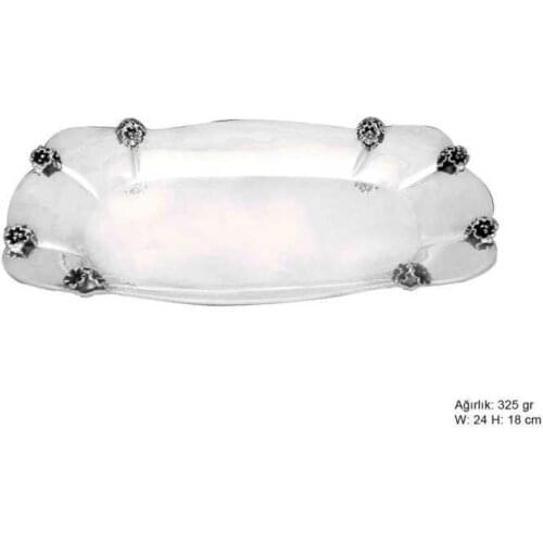 Orchid Motif Silver Çikolatalık