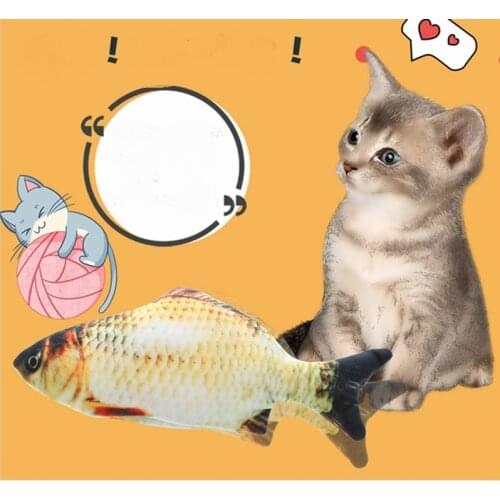 30cm plush cute simulation kitten pet fish Moving stuffed soft good quality Early education christmas gift for kid
