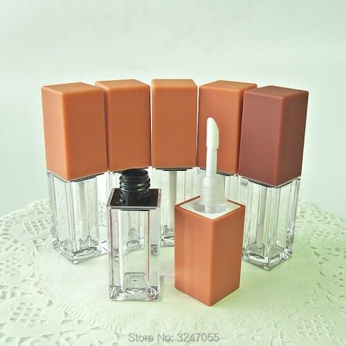 40pcs/lot 5ML Portable High Class Empty Plastic Lip Gloss Tube, DIY Elegant Liquid Lipstick Refillable Bottle, Lip Beauty Tool