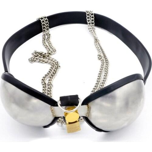 Stainless Steel Chastity Belt Female Chastity Underwear Adult Products Breast Underwear Sex Shop for Couple Bdsm Bondage Gear