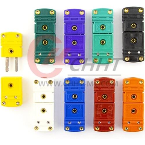 K/J/T/R/S/E/N/U Type Male/Female Mini Connectors Plug Thermocouple Temperature Sensors