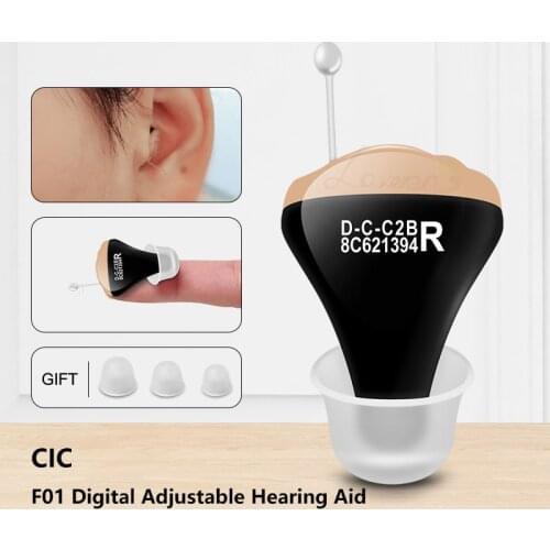 2021 Newest Hearing Aids Audifonos Mini Tuneable Portable Invisible Sound Noise Reduce Sound Amplifier for Elderly/Deaf