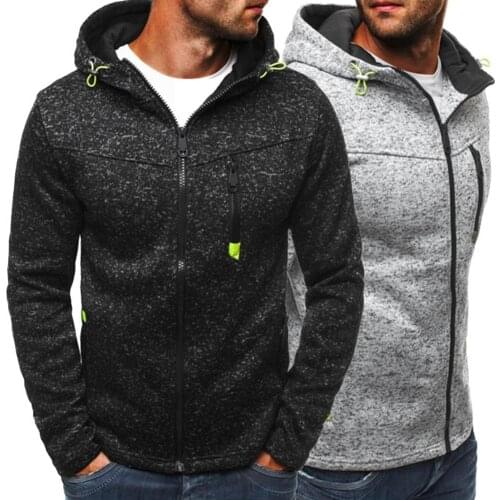 Sport Autumn Men Jacket Coat Winter Warm Thickened Jacket Men Zipper Sweatshirt Hoodies Coat
