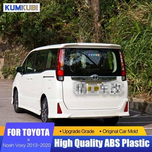 For Toyota Noah Voxy Spoiler 2013 to 2020 ABS Plastic Rear Trunk Boot Lip Wing Spoiler Car Styling For Noah Voxy Black Spoiler