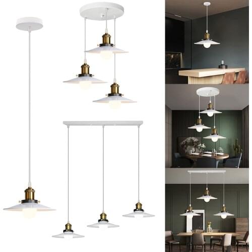 Vintage Pendant Lights Loft Retro Chandelier Pendant Lamp E27 Industrial Hanging Lighting for Living Room Kitchen Home Cafe